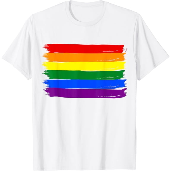 Gay Pride Support Love, Rainbow Flag, LGBTQ Flag LGBT Rights T-Shirt