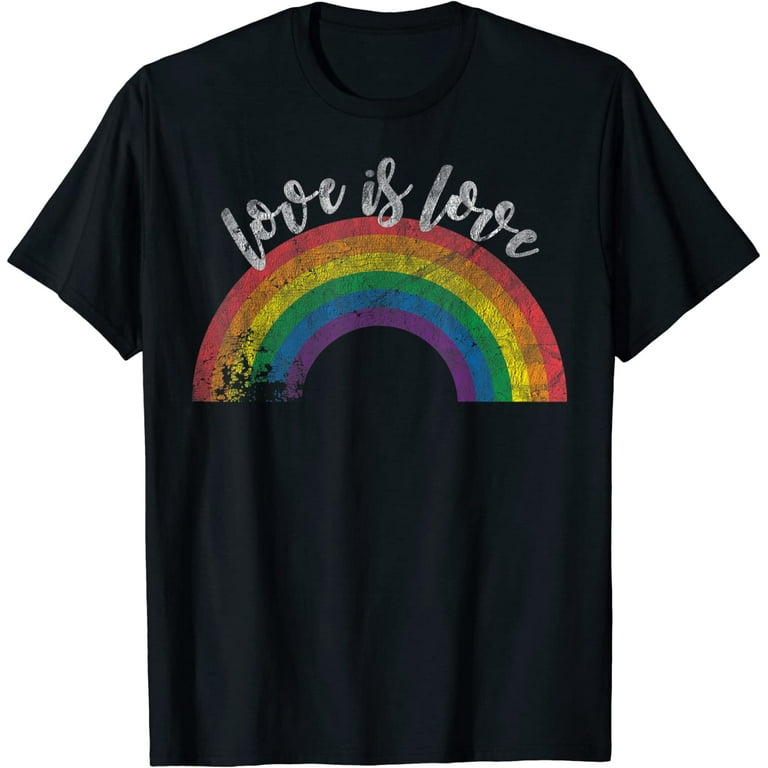 Love Is Love Shirt - Gay Pride Shirt Vintage Rainbow LGBT Love Is Love Shirt - Gay Pride Shirt Vintage Rainbow LGBT
