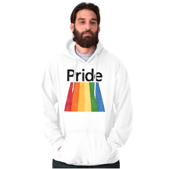 Gay Rainbow Pride Flag LGBTQ Rights Hoodie Sweatshirt Women Men Brisco Brands X