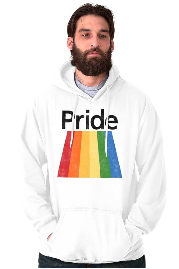 Gay Rainbow Pride Flag LGBTQ Rights Hoodie Sweatshirt Women Men Brisco Brands X