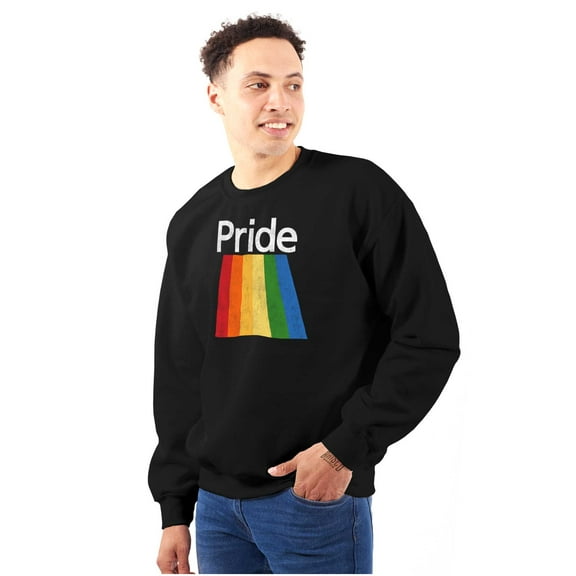 Gay Rainbow Pride Flag LGBTQ Rights Sweatshirt for Men or Women Brisco Brands X