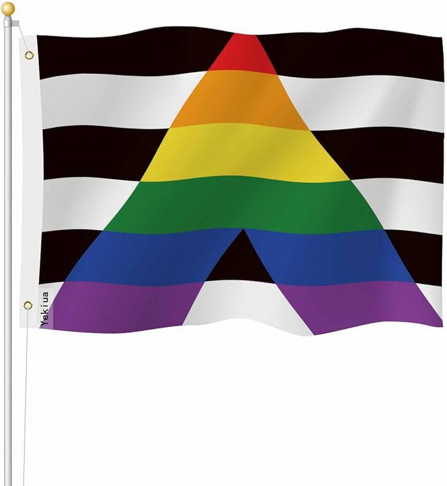 Gay Straight Allies Flag 3X5 Ft LGBT Heterosexual Communities Pride Mix Gay Straight Allies Flag 3X5 Ft LGBT Heterosexual Communities Pride Mix