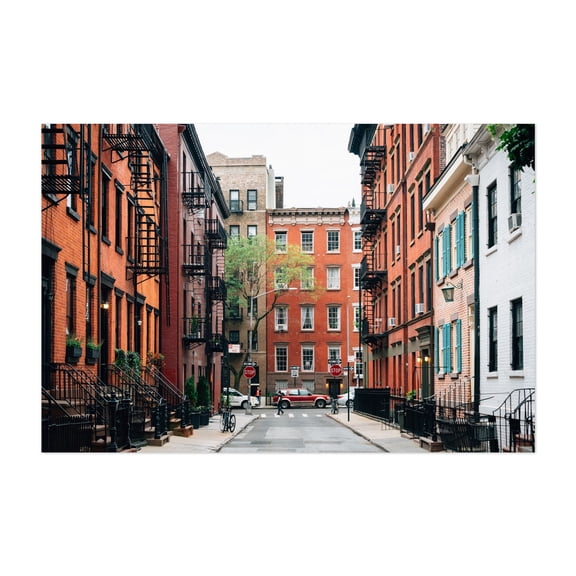 Gay Street 01 - Manhattan New York Photography Architecture City Street Photography Vintage Travel Poster Unframed Wall Art Print 16 x 24 inches