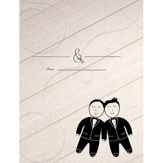 Gay Wedding Guest Book: Same Sex Marriage Guest Book (Hardcover)