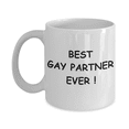 thumbnail image 1 of Gay away candy gag gift - Best Gay Partner Ever - Gifts for Gays & Gay Partners, Funny Mugs Gift Ideas White mug 11 Oz, 1 of 7