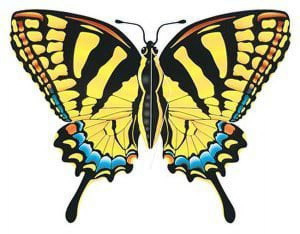 Gayla Industries 842 Tiger Swallowtail Butterfly Wildlife Wing Flapper Kite-55" Wingspan (Single Kite)
