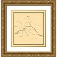 thumbnail image 1 of Gayle 26x27 Gold Ornate Wood Framed with Double Matting Museum Art Print Titled - Saline Lick Illinois - Gayle 1834, 1 of 4