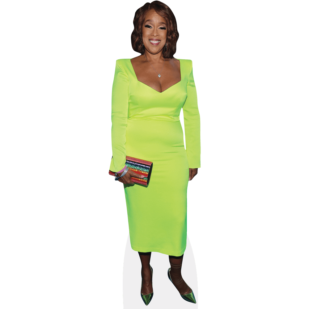Gayle King (Green Dress) Mini Cardboard Cutout Standee