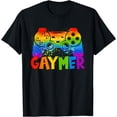 thumbnail image 1 of Gaymer LGBTQ Gay Pride Month Rainbow Video Game Lover T-Shirt, 1 of 4