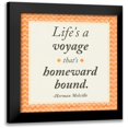 thumbnail image 1 of Gaynor, Janice 15x15 Black Modern Framed Museum Art Print Titled - Life is a Voyage, 1 of 5