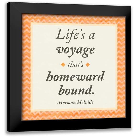 Gaynor, Janice 15x15 Black Modern Framed Museum Art Print Titled - Life is a Voyage