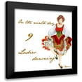 thumbnail image 1 of Gaynor, Janice 15x15 Black Modern Framed Museum Art Print Titled - Nine Ladies Dancing, 1 of 5