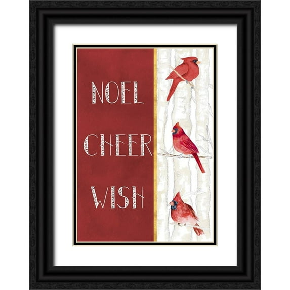 Gaynor, Janice 18x24 Black Ornate Wood Framed with Double Matting Museum Art Print Titled - Noel Cheer Wish