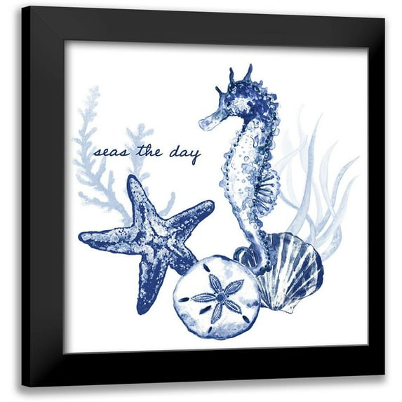 Gaynor, Janice 20x20 Black Modern Framed Museum Art Print Titled - Seas The Day