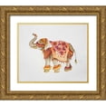 thumbnail image 1 of Gaynor, Janice 30x26 Gold Ornate Wood Framed with Double Matting Museum Art Print Titled - Pink Elephant II, 1 of 4