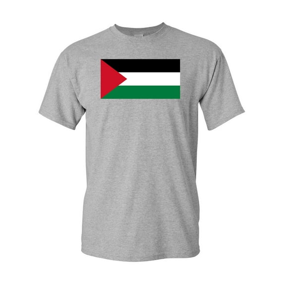 Gaza Strip Palestine Country Flag Adult DT T-Shirt Tee