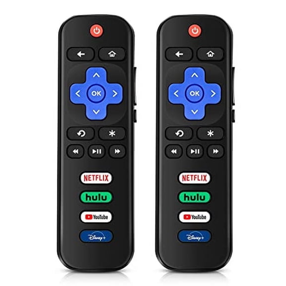 [Gazdag](Pack of 2) Replaced Remote Control for Roku TV, Compatible with TCL Roku/Hisense Roku/Element Roku...