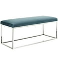 thumbnail image 1 of Modway Anticipate Performance Velvet Bench in Sea Blue, 1 of 3