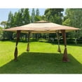 thumbnail image 1 of Gazebo with Curtains, SEGMART Portable 13'x13' Pop Up Gazebo Outdoor Gazebo with Storage Bag, Outdoor Canopy Sun Shelter Gazebo Tent, Gazebo With Ventilated Roof for Outside Yard Deck Patio, LLL4603, 1 of 10
