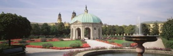 Gazebo In The Garden Hofgarten Munich Germany Canvas Art - Panoramic Images (36 x 12)