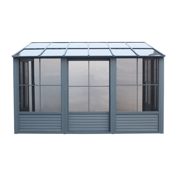 Gazebo Penguin Florence 10’ x 12’ Wall-Mounted Gazebo, Heavy-Duty Aluminum Frame with UV Protection