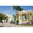 thumbnail image 1 of Gazebo in Center of Downtown Santa Clara Cuba Poster Print by Bill Bachmann - 34 x 22 in., 1 of 1