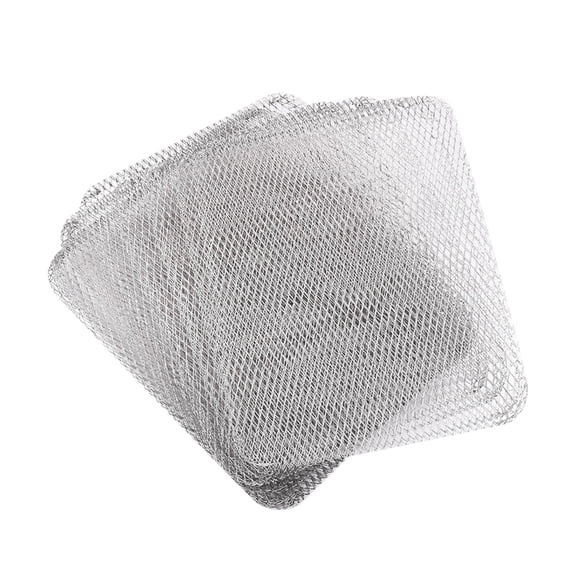 Gazechimp 10 Pieces Disposable Aluminum Grill Net Grill Topper for Backpacking Picnics