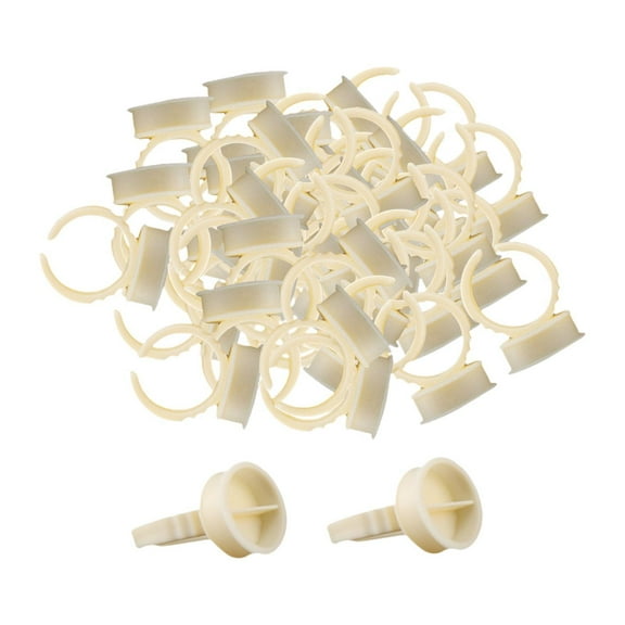 Gazechimp 100Pcs Eyelash Glue ash Glue Cups Ink Cup for Beauty Salon L