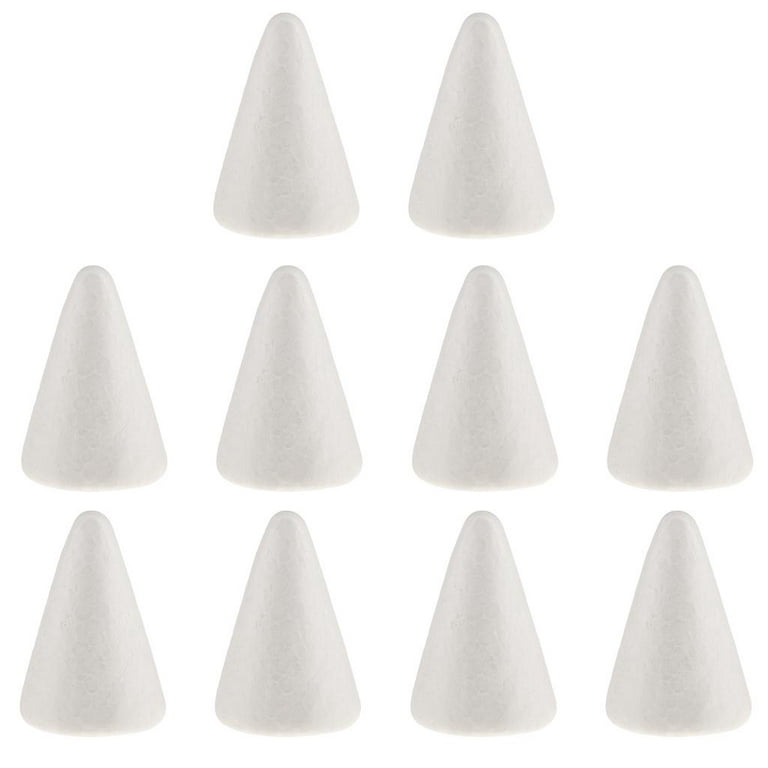 polystyrene for DIY crafts crafts white christmas tree White foam Cone