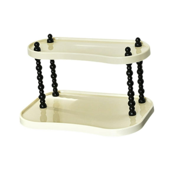 Gazechimp 2 Layer Storage Rack Cosmetic Storage Organizer for Bathroom Bedroom Hallway