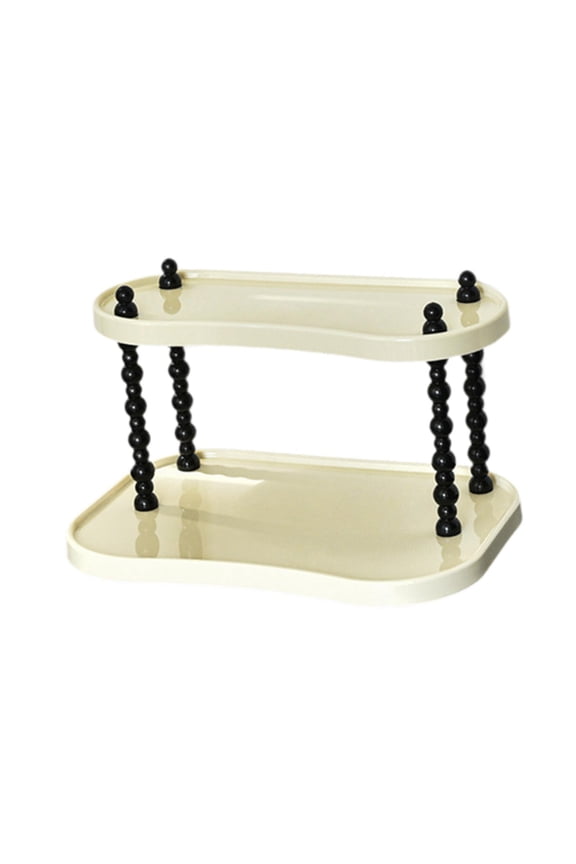 2 Layer Storage Rack Cosmetic Storage Organizer for Bathroom Bedroom Hallway