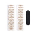 thumbnail image 1 of Gazechimp 20 Pieces Full Nail Wraps Beauty Nail Gel Polish Strips for Home Women Girls Brown, 1 of 8