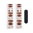 thumbnail image 1 of Gazechimp 20 Pieces Full Nail Wraps Beauty Nail Gel Polish Strips for Home Women Girls Red, 1 of 8