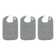thumbnail image 1 of Gazechimp 3Pcs Adult Bibs Machine Washable Reusable Adjustable for Seniors Elderly Men dark gray, 1 of 8
