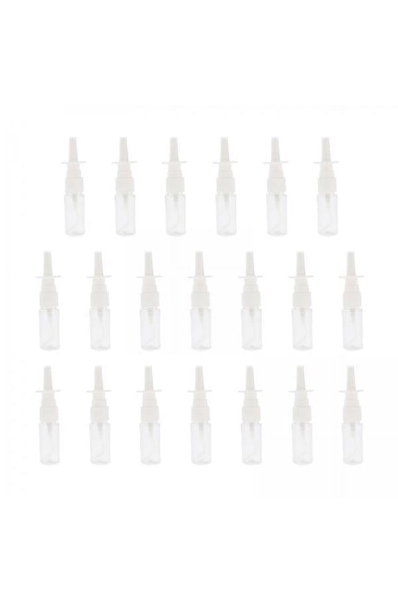 3x20 Pieces Empty Refillable Nasal Spray Bottles Fine Mist Nose Vials 15ml 3 Pcs