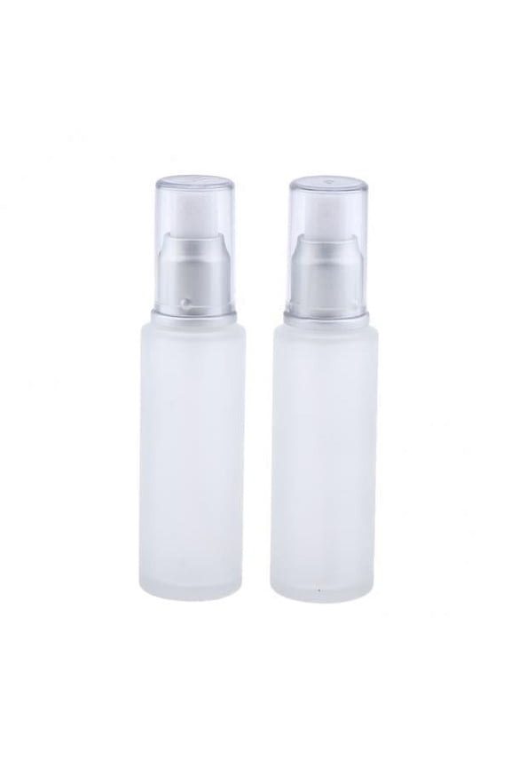 3x2Pcs Empty Glass Bottles Cosmetic Makeup Travel Lotion Containers 50ml Spray