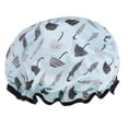 thumbnail image 1 of Gazechimp 3xWaterproof Double Layer Shower Cap Bath Hair Protection Adult Bath Accs I 3 Pcs, 1 of 8