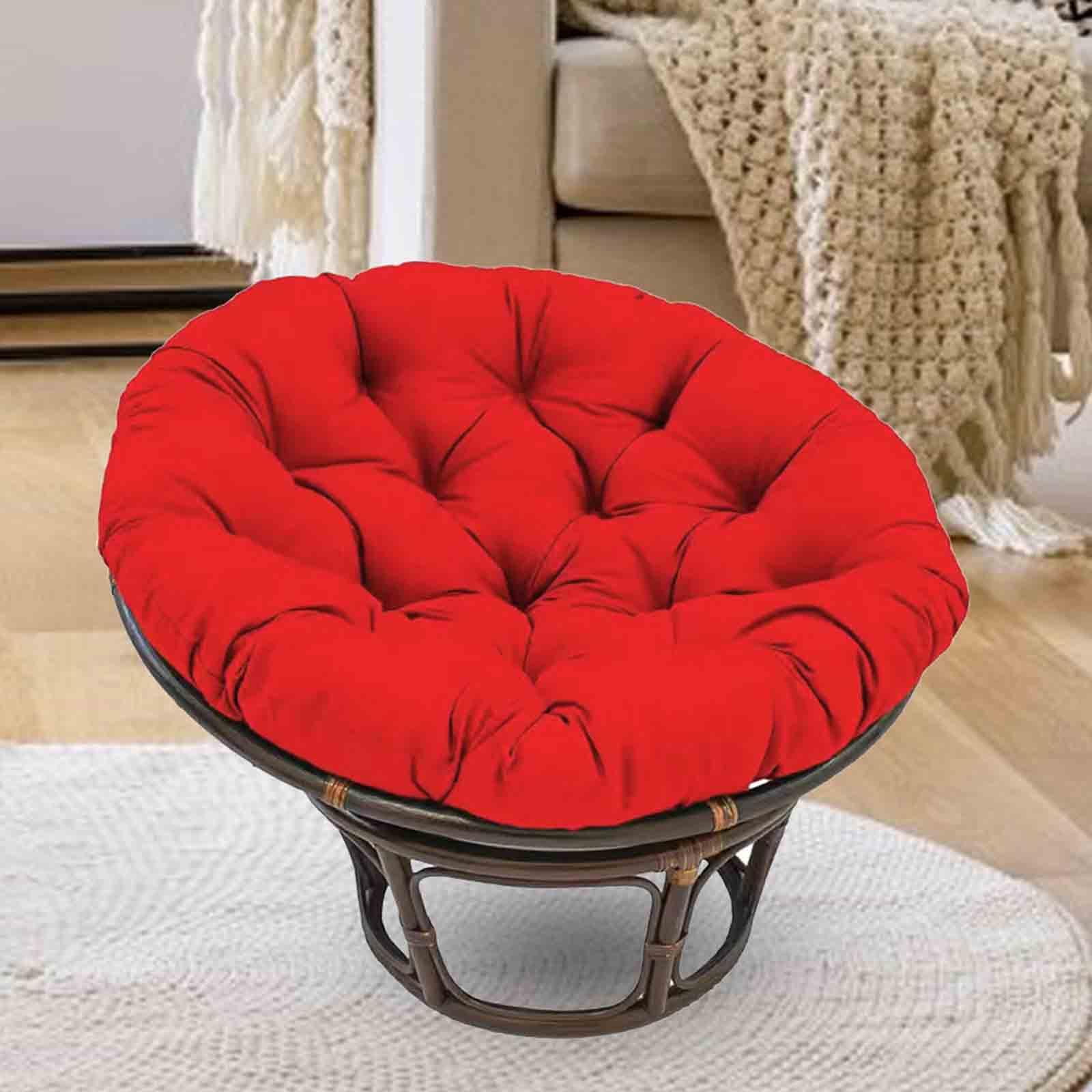 Gazechimp 40cm Swing Hanging Chair Cushion, Egg Chair Cushion for Indoor, Outdoor, Garden, Red