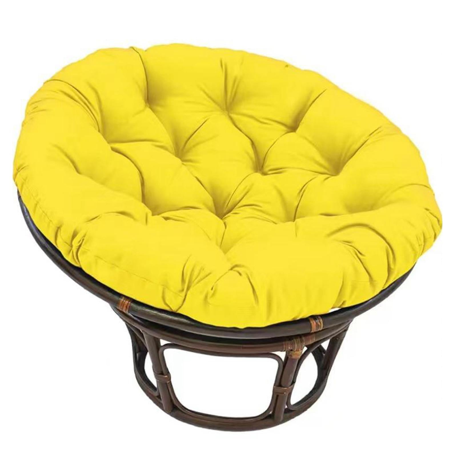 Gazechimp 40cm Swing Hanging Chair Cushion, Egg Chair Cushion for Indoor, Outdoor, Garden, Yellow
