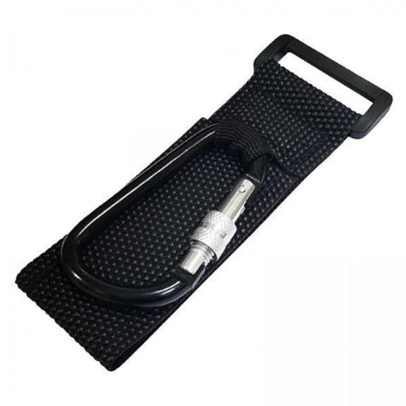 Gazechimp 4xMultifunctional Loop Tie Down Straps with Carabiner Bike Handlebar Workout Black