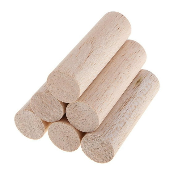 Gazechimp 6Pcs Wooden Dowel Rods, Unfinished Natural Wood Sticks Craft Dowel Rods for Crafts and DIYers ,Hardwood Sticks,70mm