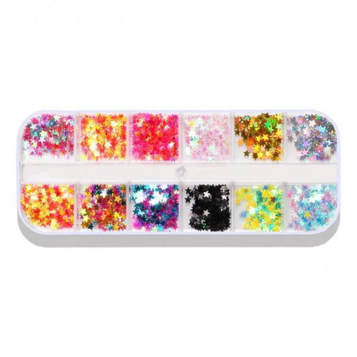 Gazechimp 6xColorful Nail Paillette Foils Flakes Nail Care Decoration 02
