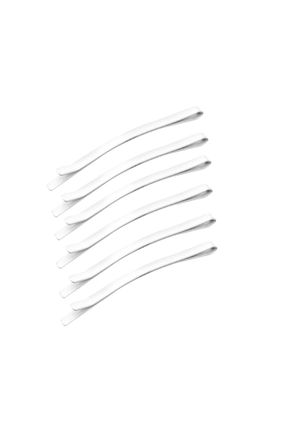 6xNurse Hat Clip Salon Hair Pins for Hairdresser Wedding Hairstyles Nurse Buns White 6.3cm 6 Pcs