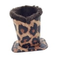 thumbnail image 1 of Gazechimp 6xPlush Lined Eyeglass Holder Stand Case For Desk or Nightstand Leopard 6 Pcs, 1 of 8