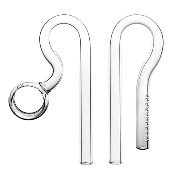 Gazechimp Aquarium Glass Lily Pipe In/out Easy to Clean Glass Lily Pipe In 13mm