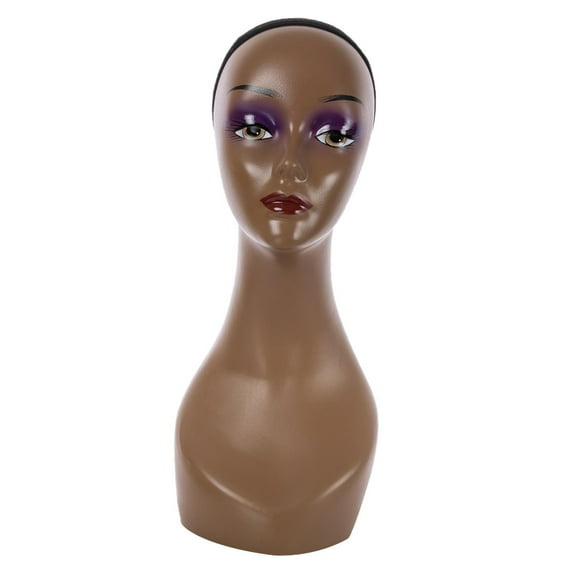 Gazechimp Bald Manikin Head Lightweight Holder for Jewelry Beauty Accessories Shop Red Lip