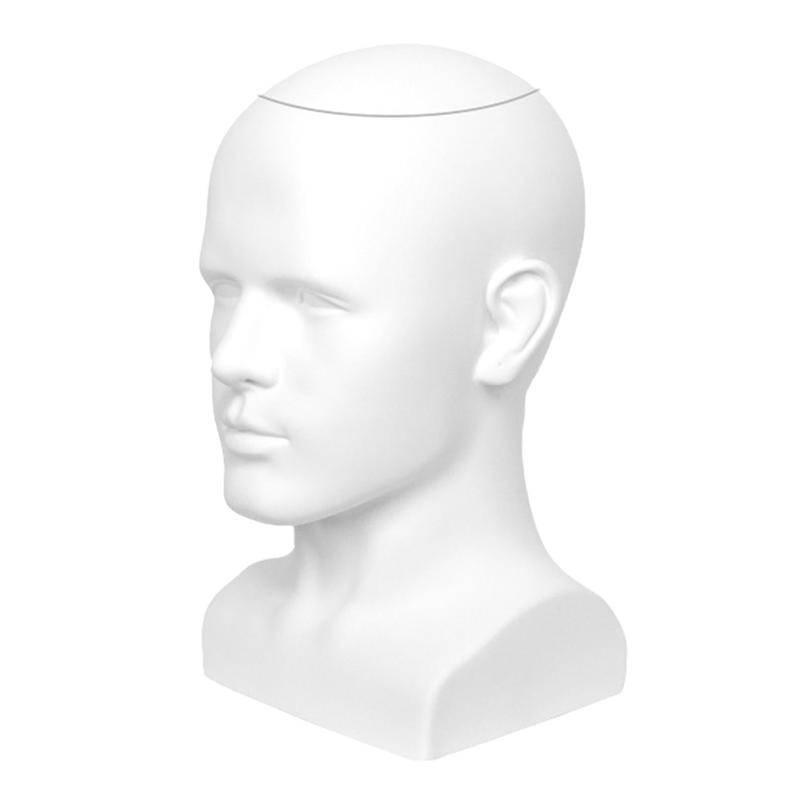 Gazechimp Bald Mannequin Head Male Freestanding Hat Holder for