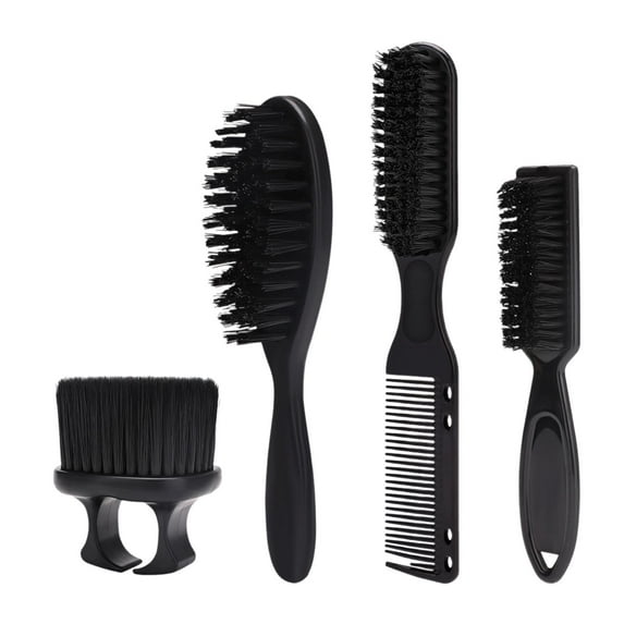 Gazechimp Barber Brush and Barber Comb Set Barber Cleaning Hairbrush for Boyfriend Dad Normal Package