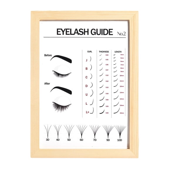 Gazechimp Beauty Salon Decor Decorative Frame Eyelash Wall Decor for Beauty Salon Cafe A