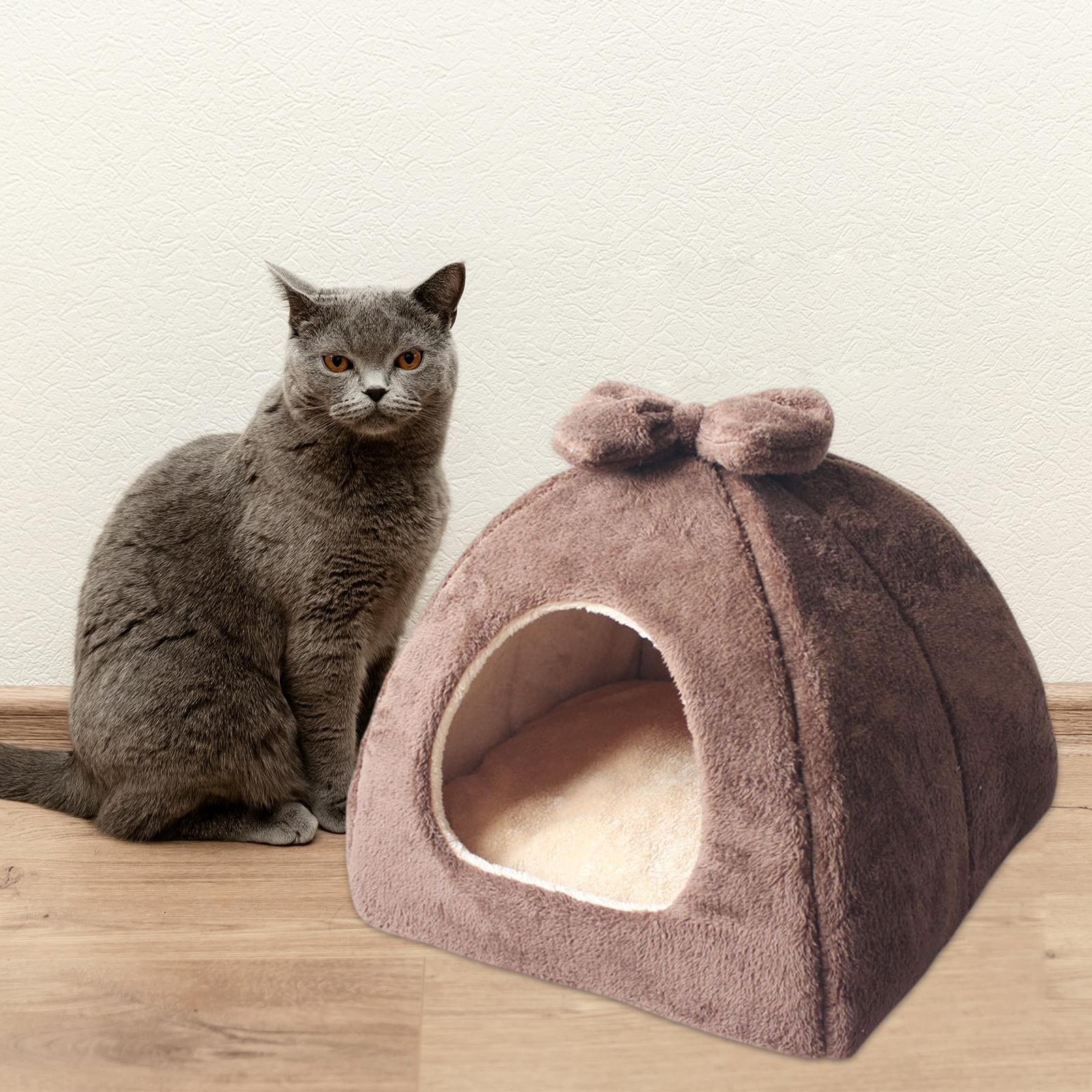 Gazechimp Cat Bed Cave for Indoor Cats, Calming Cat Bed Warming Cat
